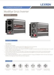 Lexron 12V 2000W Modifiye Sinüs İnverter