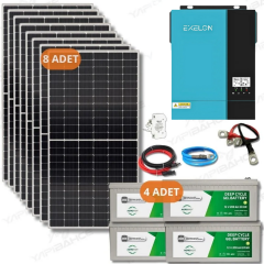 Yapı Solar 6.2 Kw 6200 W 220 Volt Hazır XL Solar Enerji Paketi