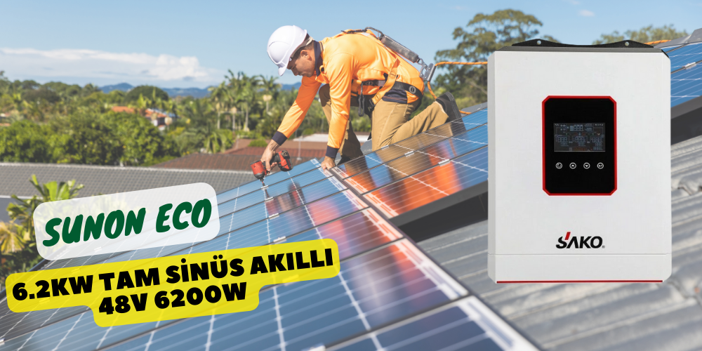 SUNON ECO 6.2KW Tam Sinüs Akıllı İnverter: Güneş Enerjisinde Üstün Güç ve Verimlilik