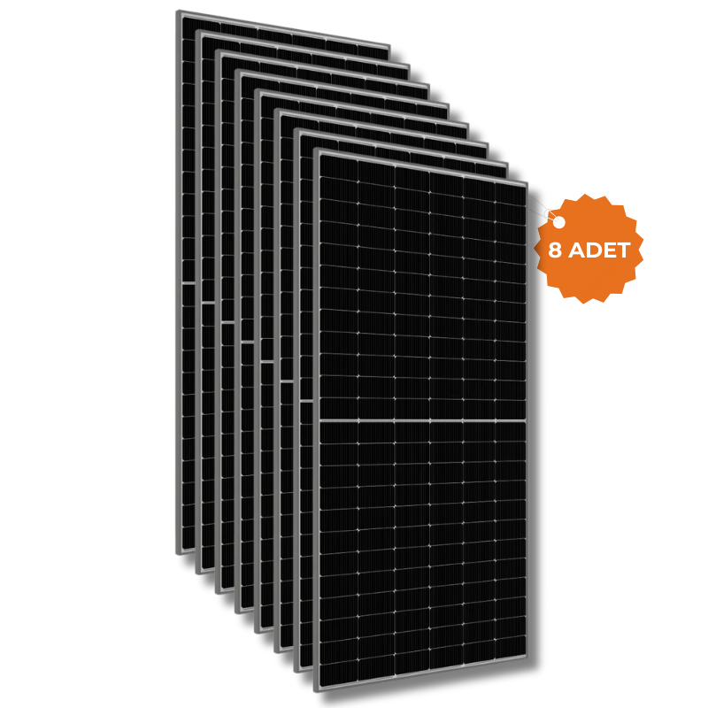 TommaTech 620 W Diamond Bifacial Half Cut Topcon Güneş Paneli - 8 Adet