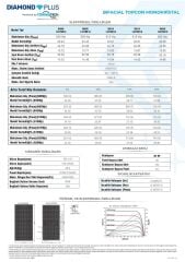 TommaTech 620 W Diamond Bifacial Half Cut Topcon Güneş Paneli - 8 Adet