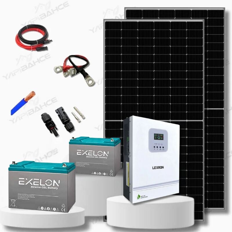 Yapısolar 3 Kw Mppt Monokristal Solar Güneş Enerjisi Bağ Evi Paketi