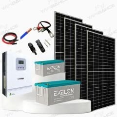Yapısolar 3 Kw Mppt Solar Güneş Enerjisi Bağ Evi L Paketi