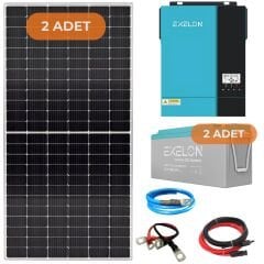 Exelon 3 kW Hazır Tak Çalıştır Solar Enerji Paketi