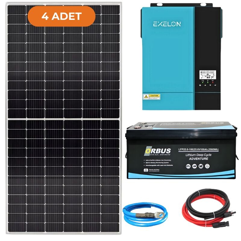 Exelon 4.2 kW Lityum Akülü Solar Enerji Paketi