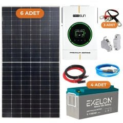 Yapısolar 6 kW Mppt Monofaze Hazır Solar Enerji Paketi