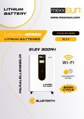 Mexxsun 51,2V 300Ah 15.36 Kwh  (LiFePo4) Lityum Akü