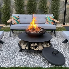 Fuji Ateş Çukuru Çelik Izgaralı Ve Kapaklı