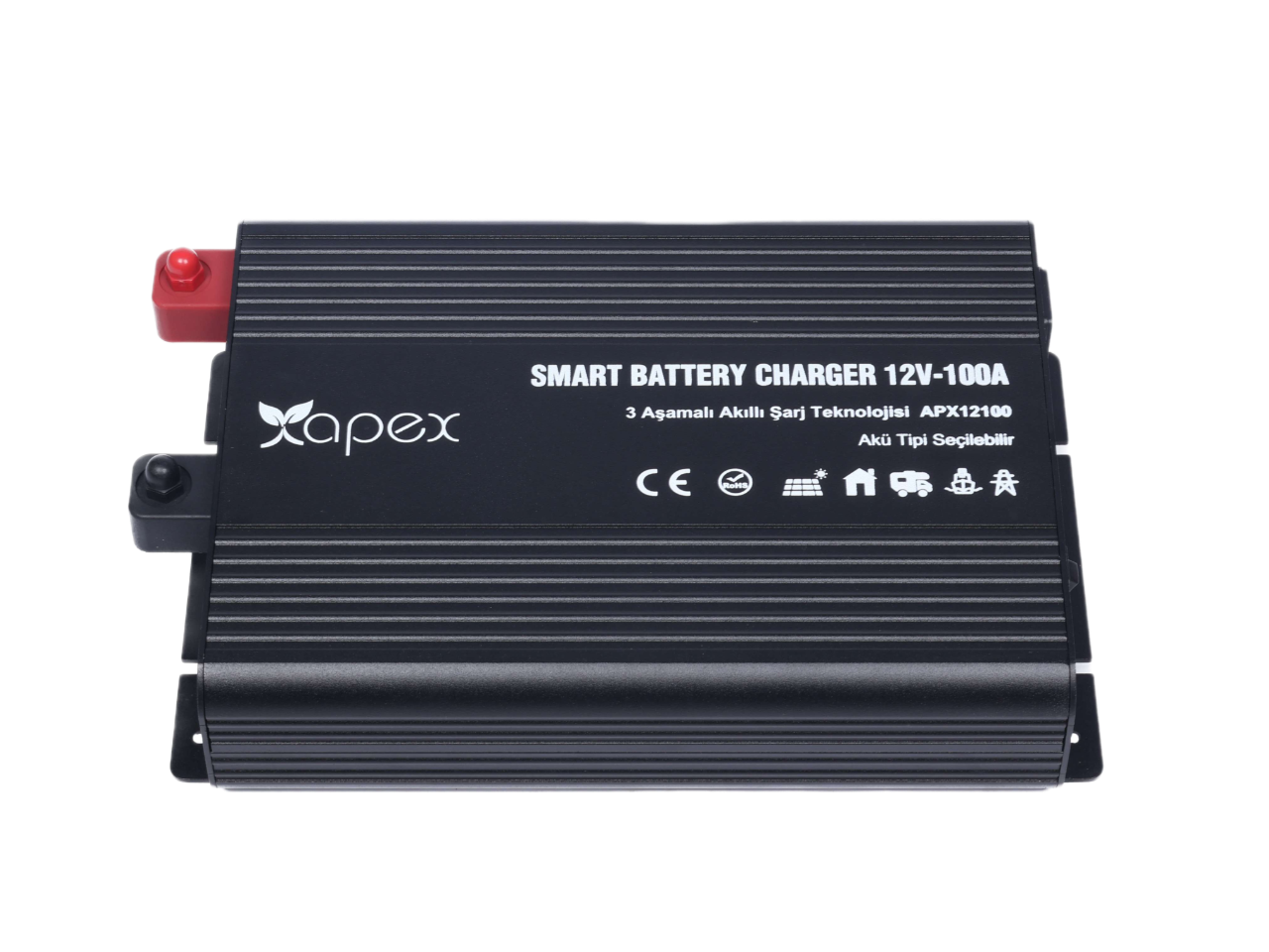 Apex 12V 100A Smart AC-DC Akü Şarj Cihazı