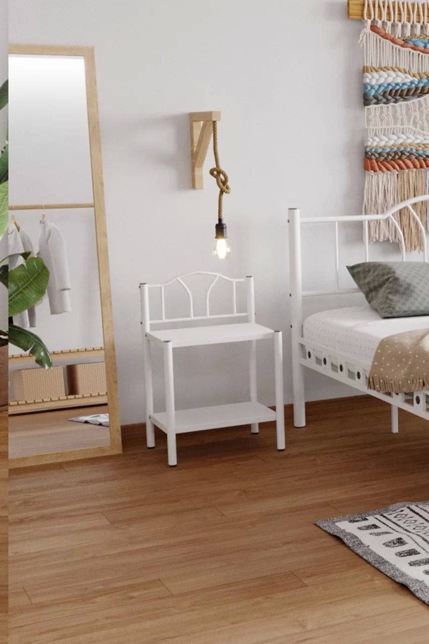 Orkide Genç Çocuk Yatak Odası Metal Komodin