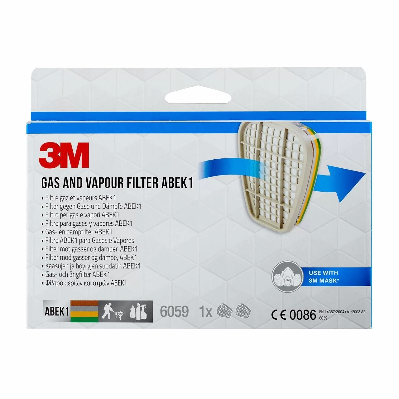 3m 6059 Gaz Ve Buhar Filtresi 4 Çift