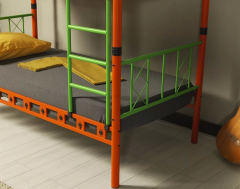 Carme 90x190 Ve 90x200 Yatak Ölçülü Genç Çocuk Odası Metal Ranza Ve Karyola