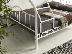 İmaj 3 Kişilik Ebeveyn Yatak Odası 3lü Yazlık Misafir Metal Ranza