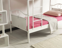 Zümrüt Genç Çocuk Odası Ahşap Başlıklı 90x190 Ve 90x200 Yatak Ölçülü Metal Ranza Ve Karyola