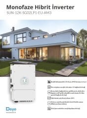 DEYE 12 KW LV (48V) Hibrit Monofaze On Grid İnverter