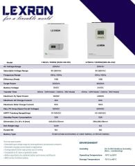 Lexron 3kW 3000W Hv Mppt 40-500 Pv Input Akıllı Tam Sınus İnverter