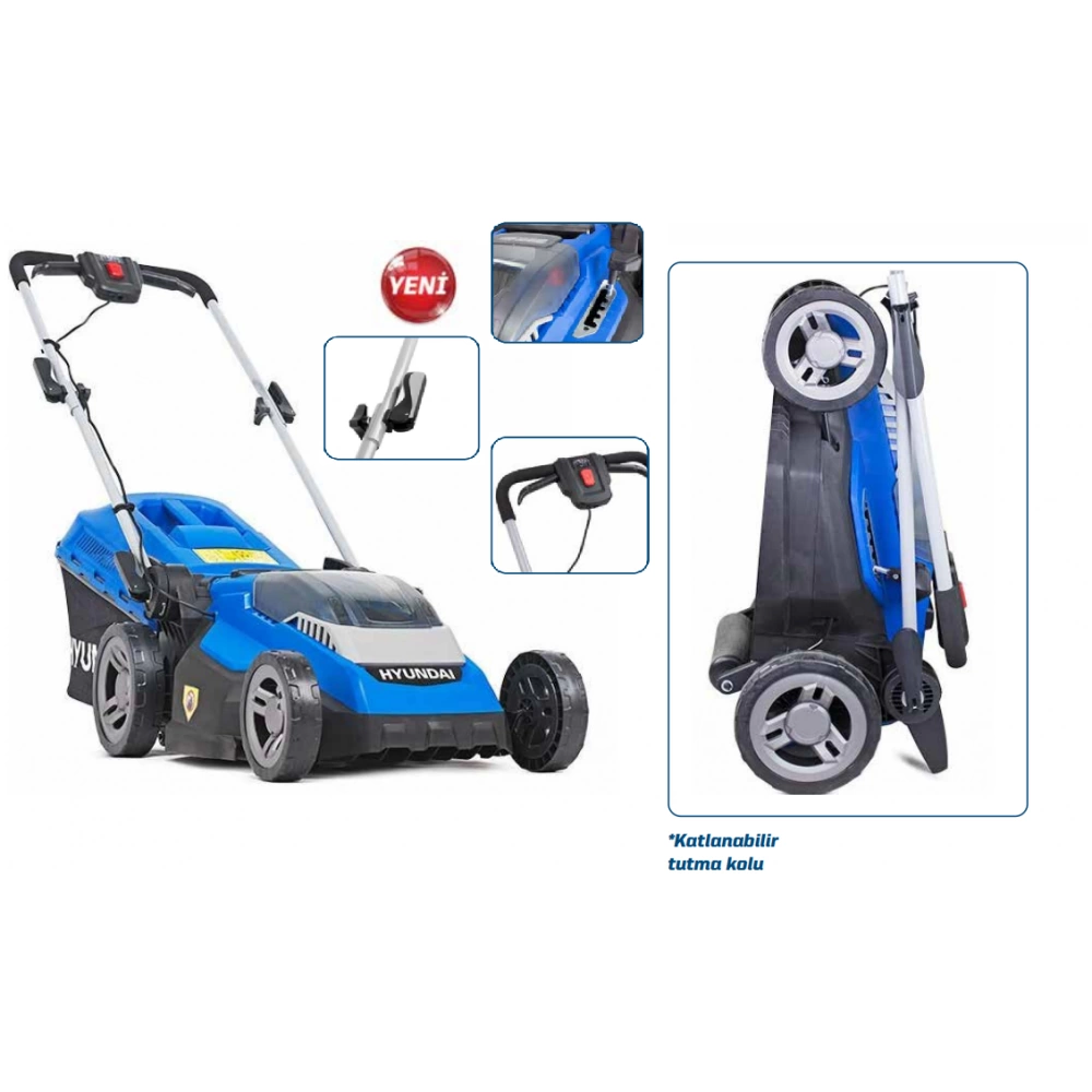 Hyundai Hym38lı-2x4a Akülü Çim Biçme Makinesı