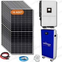 Yapı Solar Hibrit 15 Kw Lityum Akülü Hazır Solar Enerji Paketi