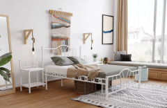 Bella Çift Kişilik Yatak Odası Ferforje Metal 140x190 140x200 150x200 160x200 180x200 Karyola