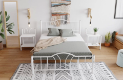 Bella Çift Kişilik Yatak Odası Ferforje Metal 140x190 140x200 150x200 160x200 180x200 Karyola