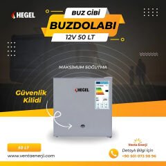 Hegel 12V Dc Kompresörlü 50LT Buzdolabı