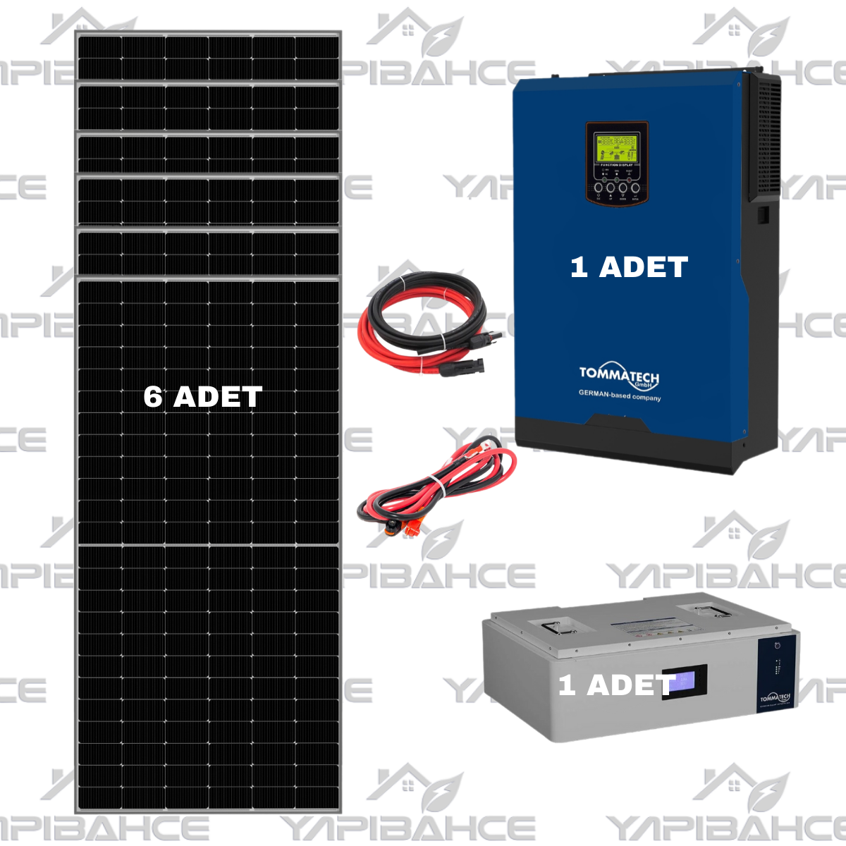 Yapı Solar TommaTech 5 Kw Lityum Akülü Hazır Solar Enerji Paketi