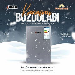 Hegel 12V Dc Kompresörlü 90LT Buzdolabı