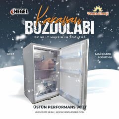 Hegel 12V Dc Kompresörlü 90LT Buzdolabı