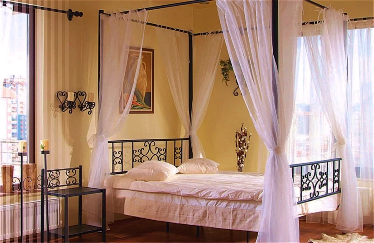 Stella Sultan Cibinlikli Ferforje Metal Karyola