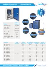 TommaTech 15 kW 1000VDC 3 Faz/380VAC Sulama Pompası İnverteri