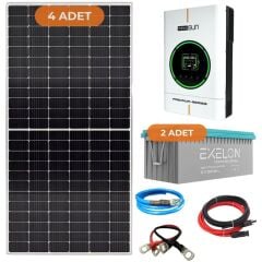 Yapı Solar 4 kW Hazır Tak Çalıştır Solar Enerji Paketi