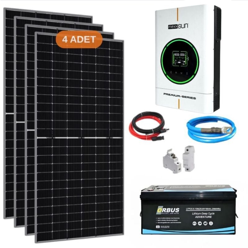 Yapı Solar 4 Kw Lityum Akülü Hazır Solar Enerji Paketi