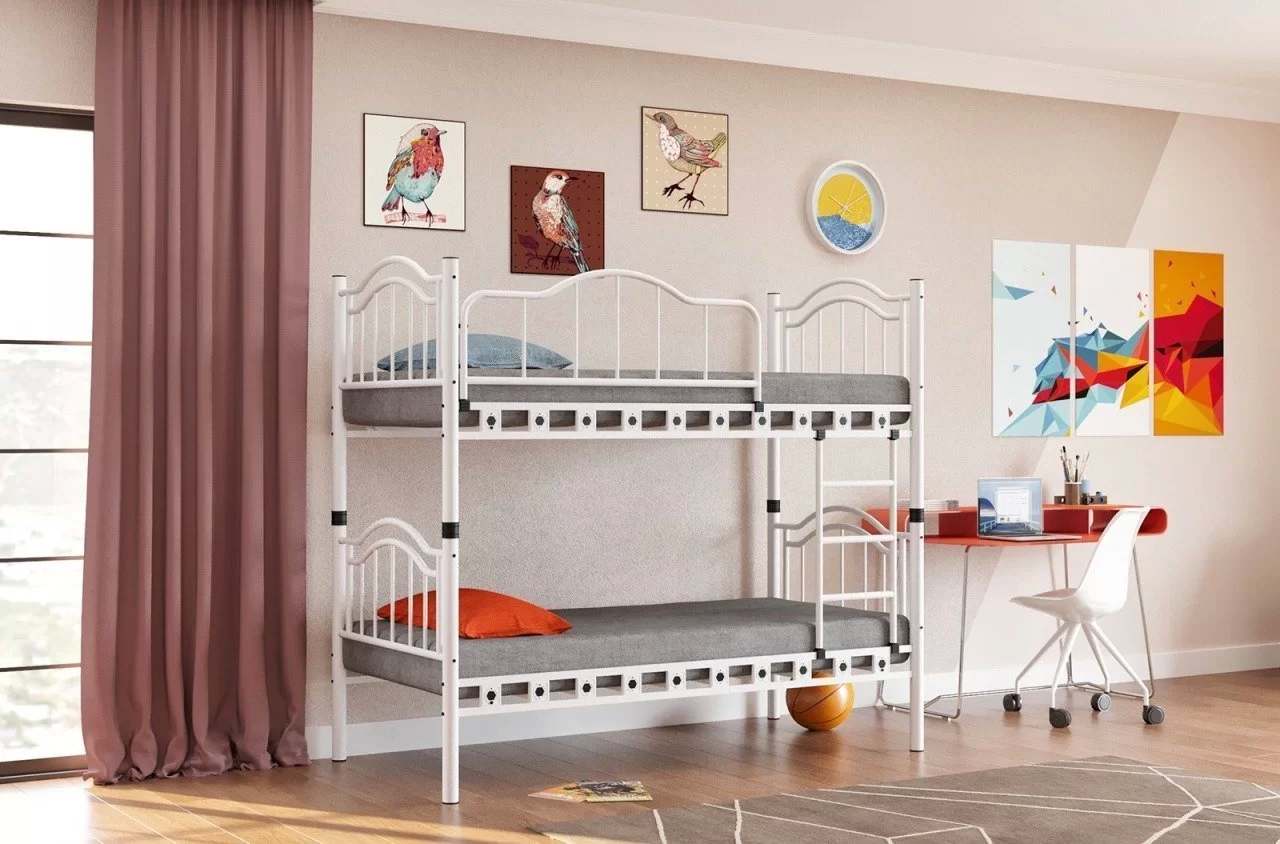 Belinay 90x190 Ve 90x200 Yatak Ölçülü Genç Çocuk Odası Metal Ranza Ve Karyola