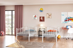 Belinay 90x190 Ve 90x200 Yatak Ölçülü Genç Çocuk Odası Metal Ranza Ve Karyola