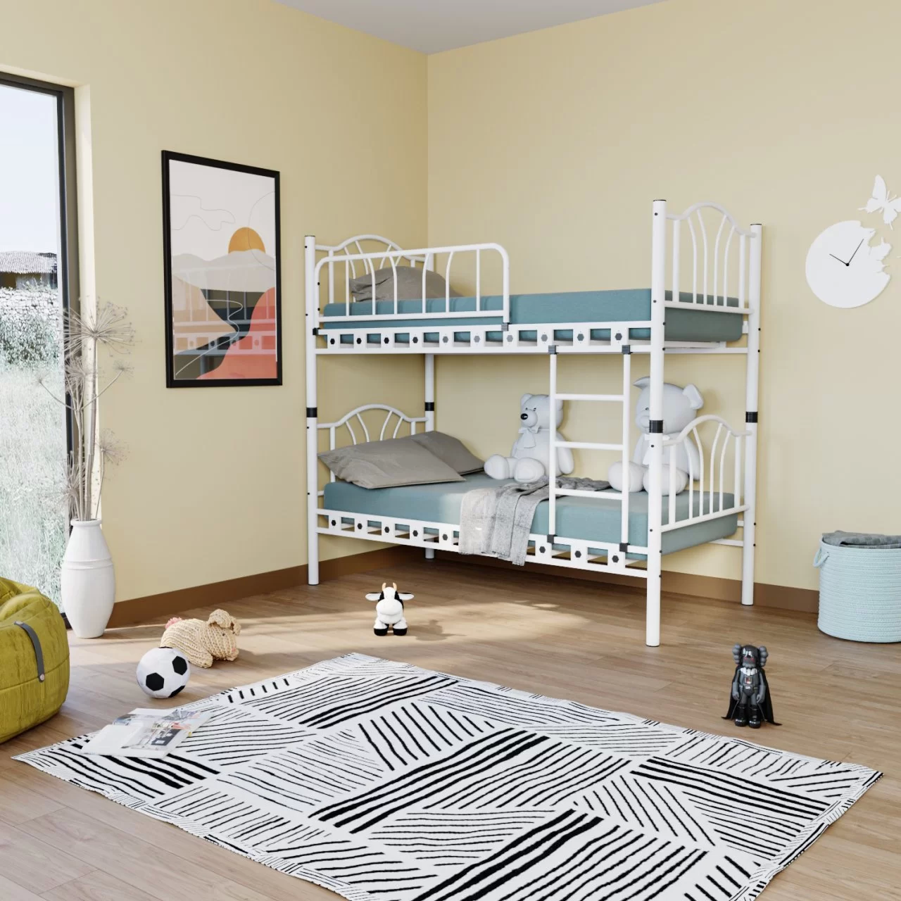 Bella Genç Çocuk Odası Metal Karyola Ve Ranza