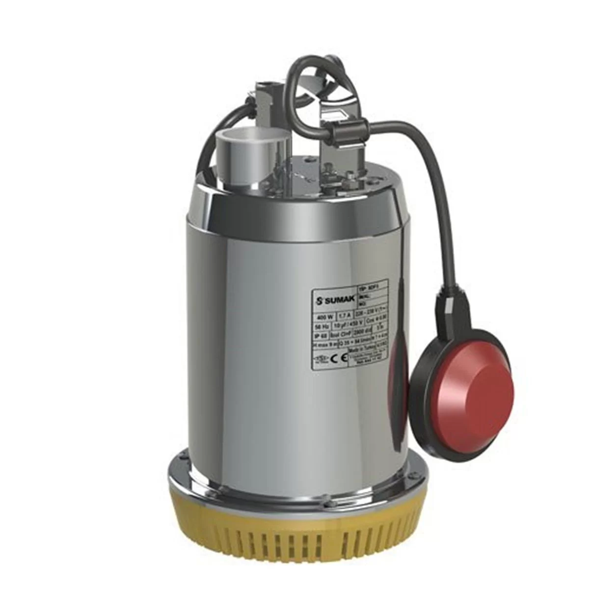 Sumak Sdf6 0.5 Hp 220v Paslanmaz Gövdeli Drenaj Dalgıç Pompa