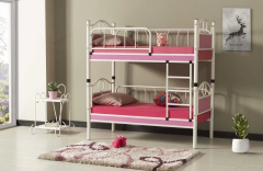 Zümrüt Bebek Çocuk Odası Ahşap Başlıklı 70x130 Ve 80x160 Yatak Ölçülü Metal Ranza Ve Karyola