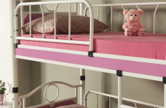 Zümrüt Bebek Çocuk Odası Ahşap Başlıklı 70x130 Ve 80x160 Yatak Ölçülü Metal Ranza Ve Karyola