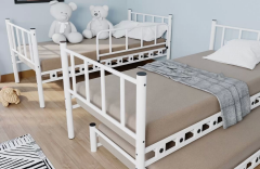 Zambak Genç Çocuk Odası 90x190 Ve 90x200 Yatak Ölçülü Metal Yavrulu Ranza Ve Karyola