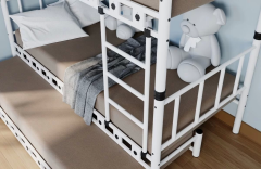 Zambak Genç Çocuk Odası 90x190 Ve 90x200 Yatak Ölçülü Metal Yavrulu Ranza Ve Karyola