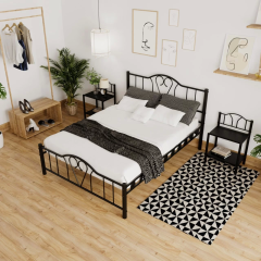 Orkide Çift Kişilik Yatak Odası Ferforje Metal 120x200 140x190 140x200 150x200 160x200 180x200 Karyola