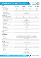 TommaTech Trio Hybrid M 80KW HV Maxi Trifaze On Grid İnverter