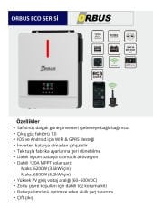 ORBUS ECO 4.2 kW 24 V Mppt Akıllı İnverter
