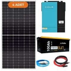 Exelon 4.2 kW Lityum Akülü Solar Enerji Paketi