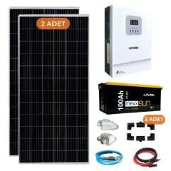 3 kW Lityum Akülü Karavan Solar Enerji Paketi