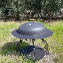 Mauna Ateş Çukuru Çelik Izgaralı Ve Kapaklı Çap: Çap: 90 Cm, Yükseklik: 85 Cm Ağırlık; 38 Kg