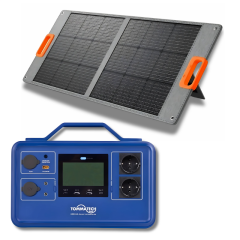 Tommatech 1200 W Taşınabilir Güç Kaynağı Katlanabilir Panel Paketi