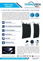 TommaTech 110Wp Flexible(Esnek) Güneş Paneli