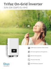 Deye 10 Kw Mppt Trifaze Şebeke Bağlantılı On Grid 10 Kva Inverter