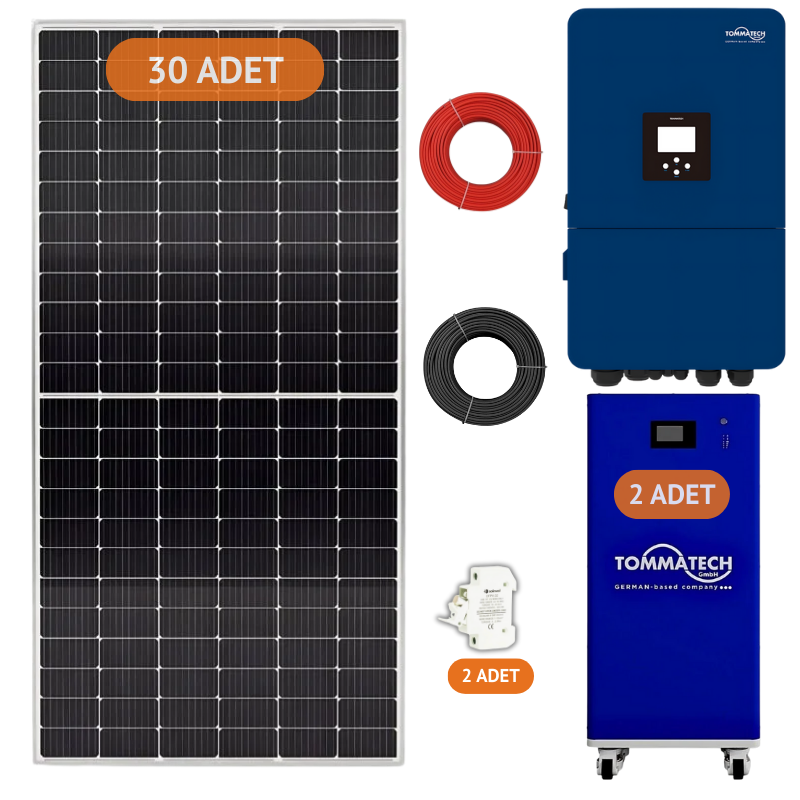 Tommatech 20KW Trifaze Hibrit Lityum Paket